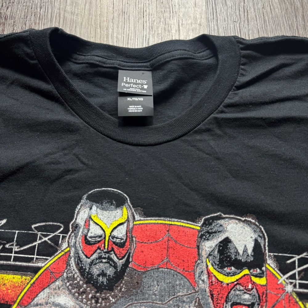 SOLD // Hanes Black Legion of Doom wwe wwf nwo nitro wrestling rap t shirt - Picture 4 of 4